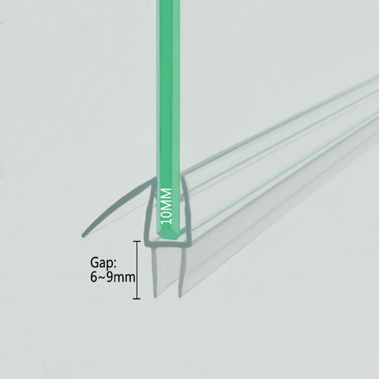 10mm Glass Double Fin Bottom Seal 7-9mm Gap VB10