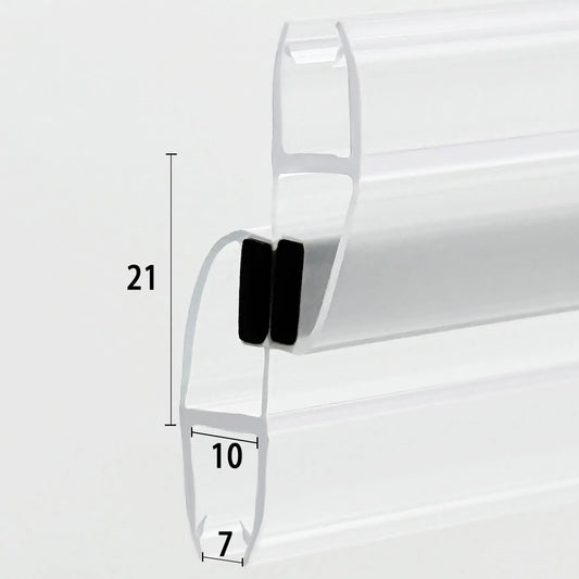 180 Degree Magnetic Shower Door Seal 8-10mm Glass MD810180