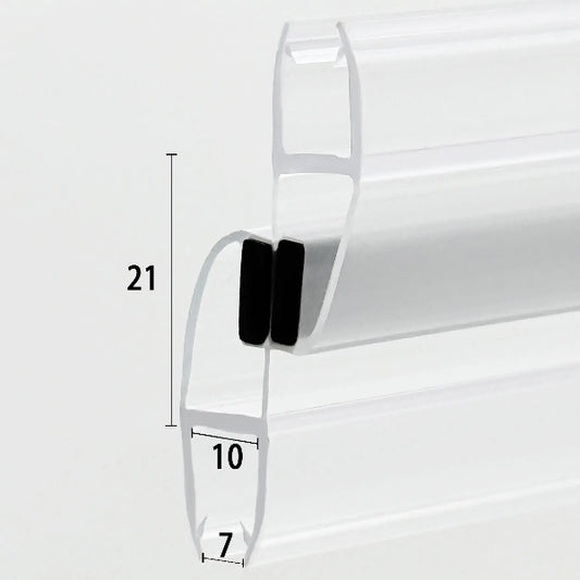 180 Degree Magnetic Shower Door Seal 8-10mm Glass MD810180