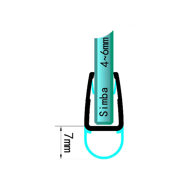 4-6mm Glass Bulb Seals Gap 7mm D456S7