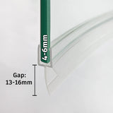 4-6mm Glass Curved Seal Gap 13-16mm V456S16CU