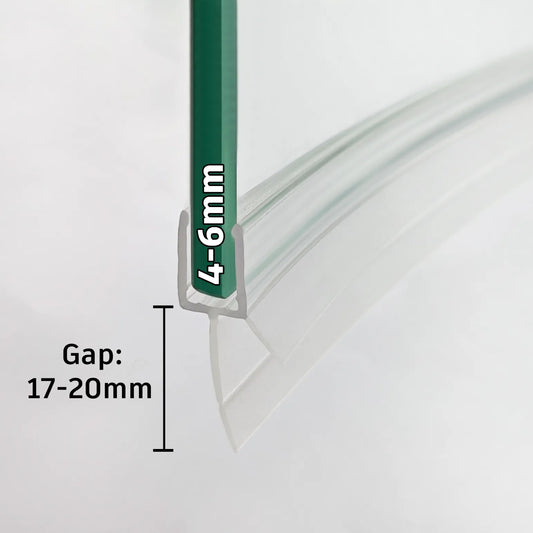 4-6mm Glass Curved Seal Gap 17-20mm V456S20CU