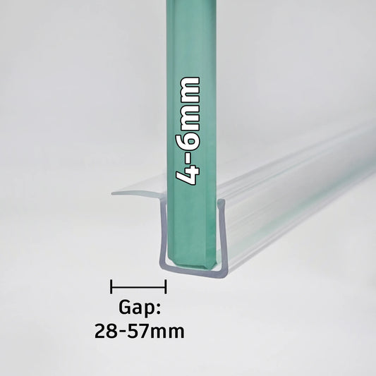 4-6mm Glass Sliding F-Shape Seal Gap 28-57mm FD456S2025