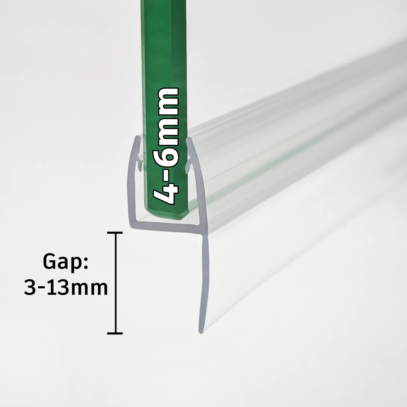 4mm-6mm Glass H Shape Seal Gap 3-13mm H456S15