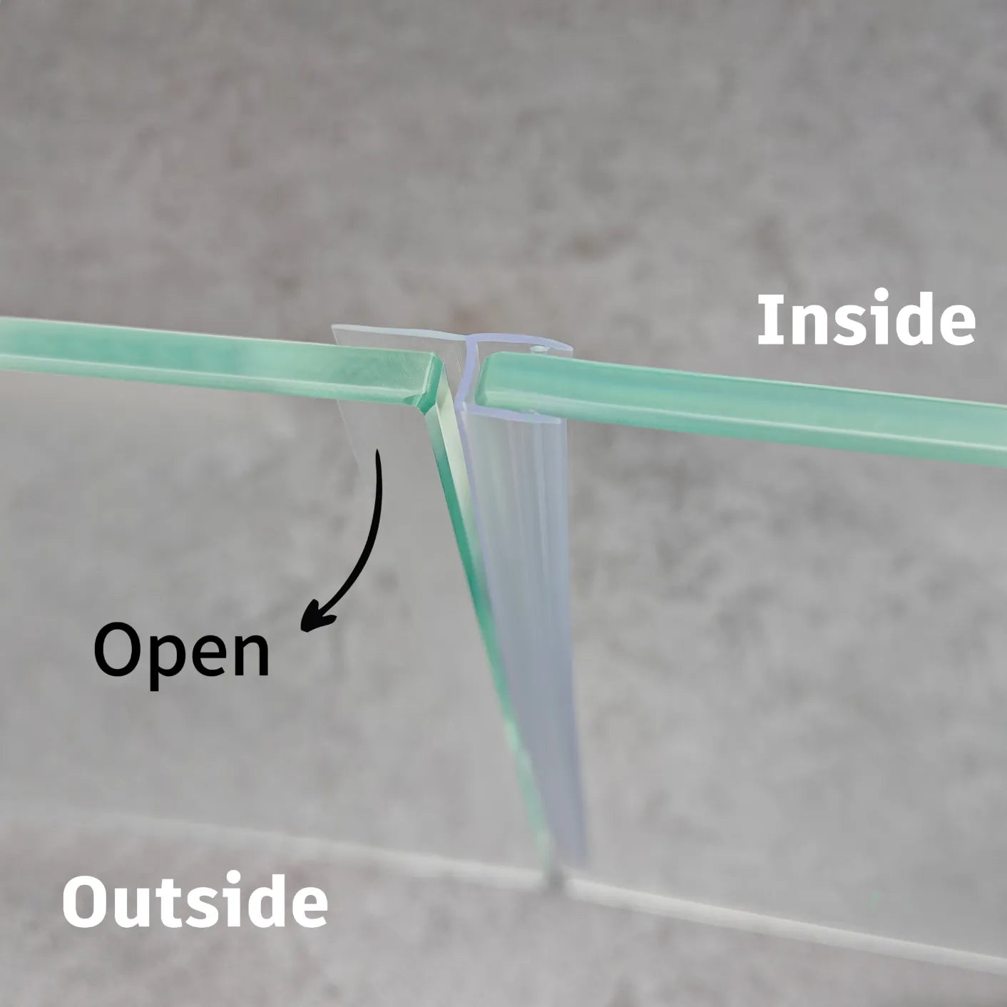 4mm-6mm Glass H Shape Seal Gap 3-13mm H456S15