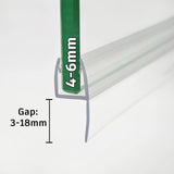 4mm-6mm Glass H Shape Seal Gap 3-18mm H456S20
