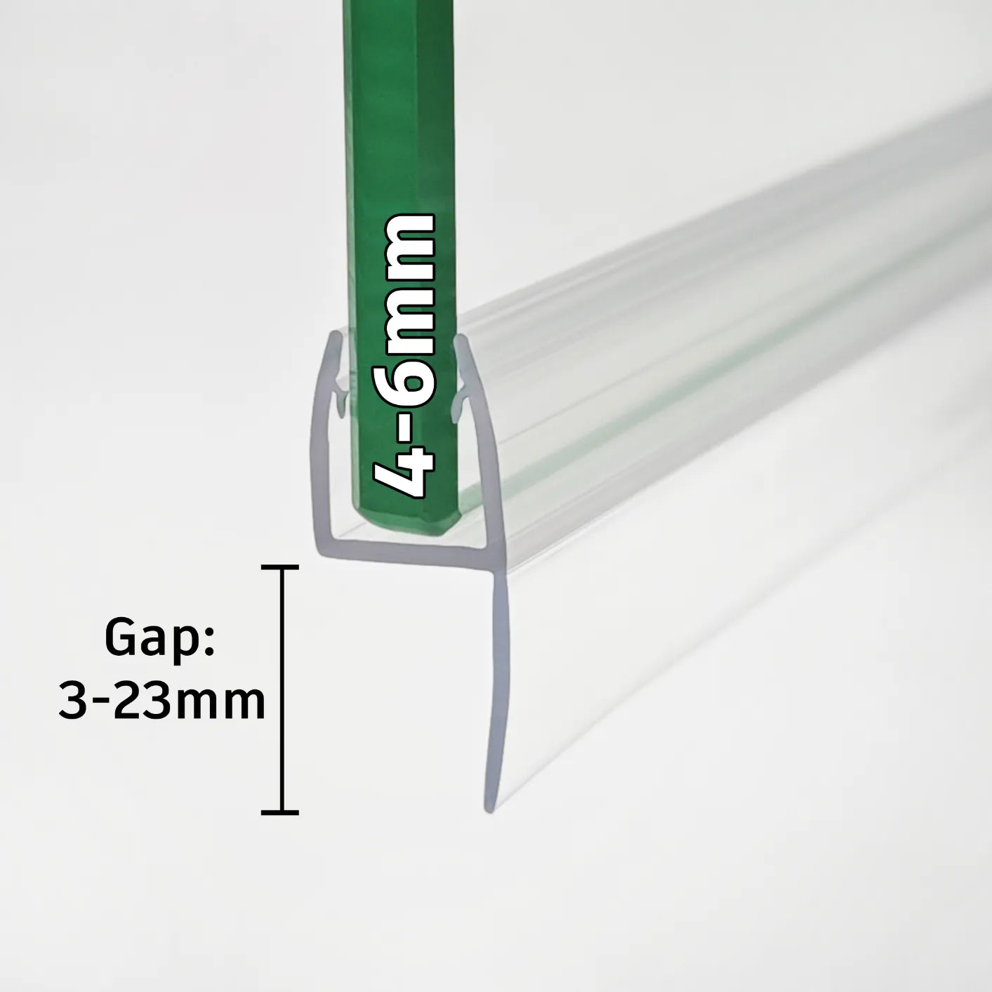 4mm-6mm Glass H Shape Seal Gap 3-23mm H456S2025