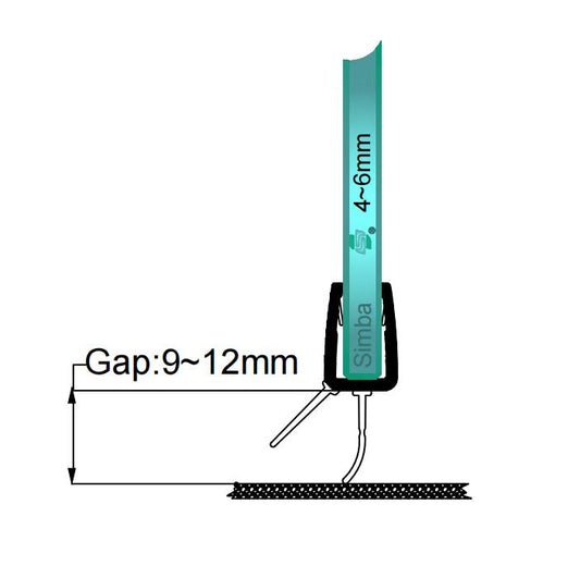 4mm-6mm Bottom Seal Gap 9-12mm V456S12