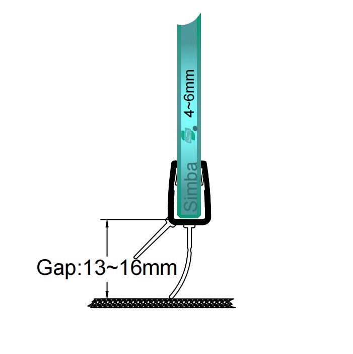 4mm-6mm Bottom Seal Gap 13-16mm V456S16
