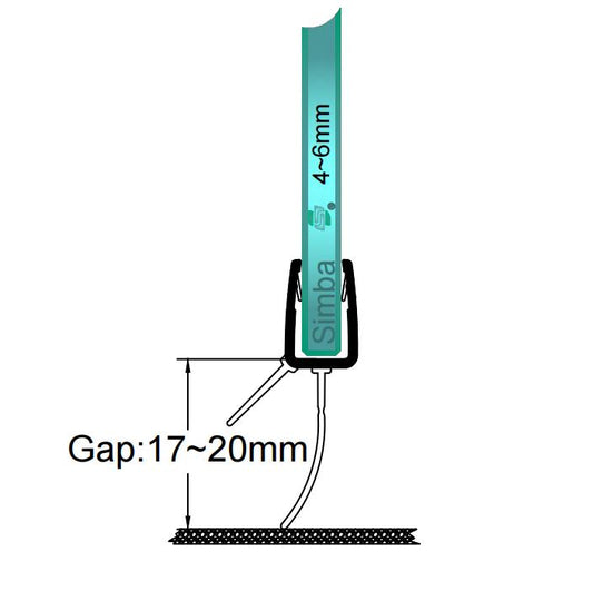 4mm-6mm Bottom Seal Gap 17-20mm V456S20