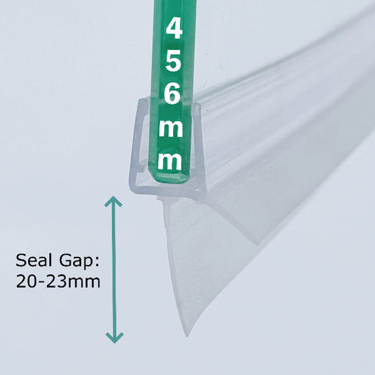 4-6mm Walk-In Shower door bottom seal Gap 20-23mm V456S2023
