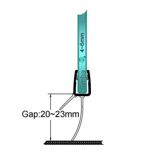 4mm-6mm Bottom Seal Gap 20-23mm V456S2023