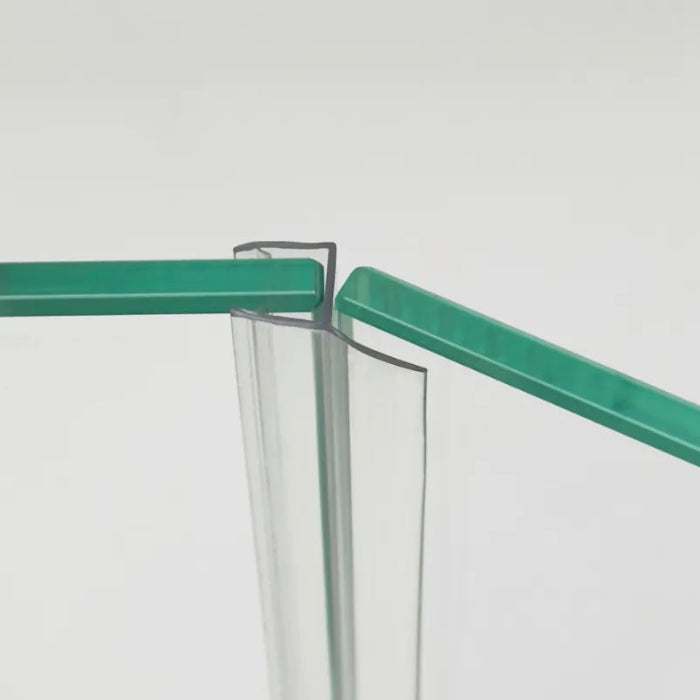 135A68S20 shower door seal for 135 degree glass to glass side sealing