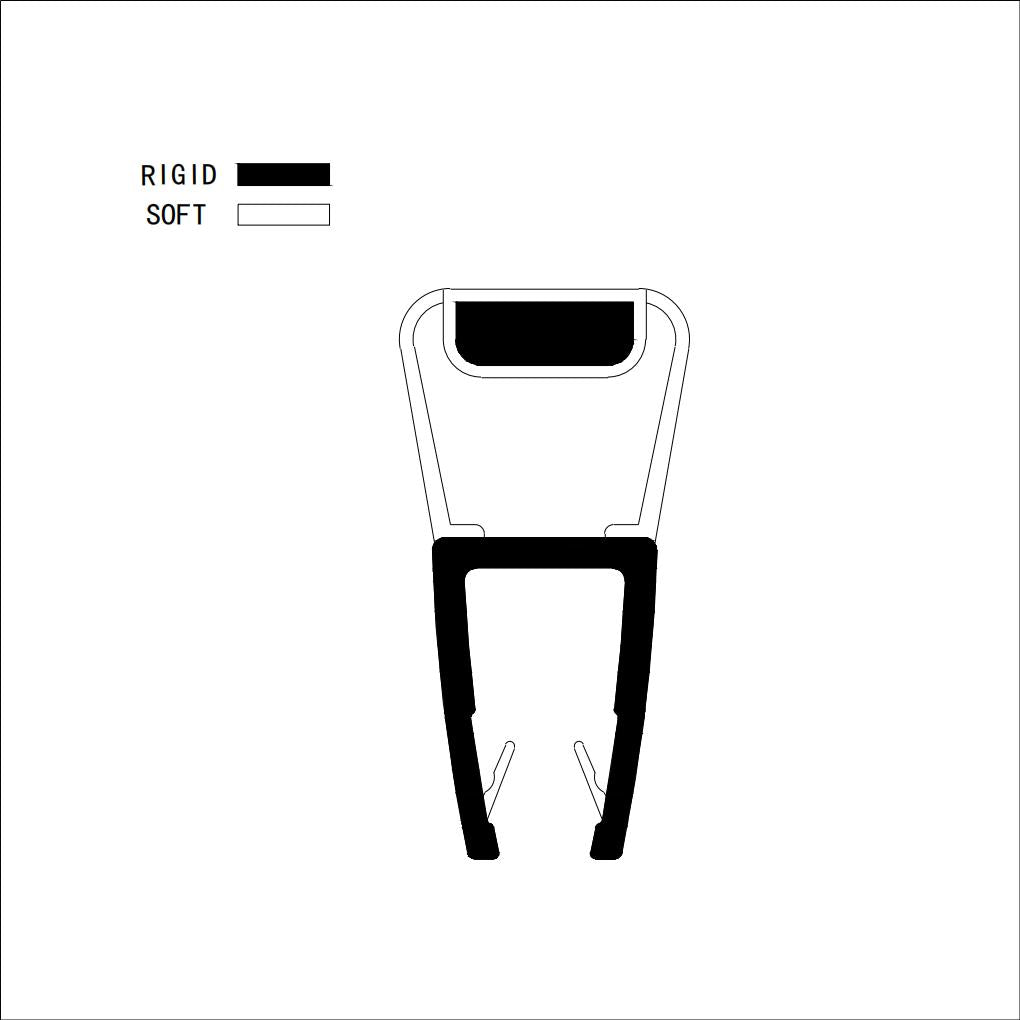 6-8mm Glass Magnetic Seal M68B2M, Seal 19mm Gap