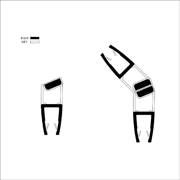6-8mm 135° Glass Magnetic Side Seal M68C2M