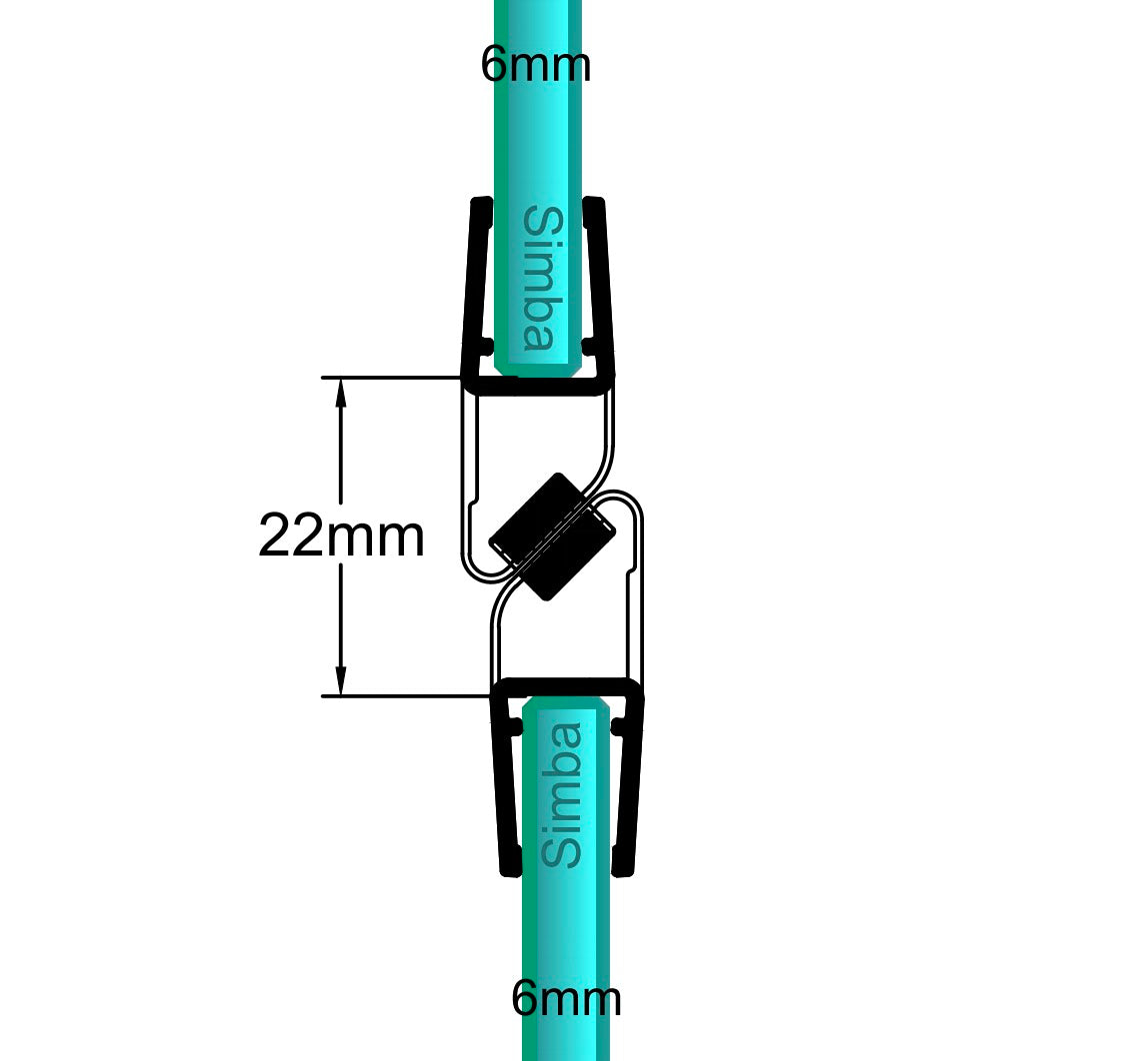 6mm Magnetic Seal Gap 22mm and 9mm SIM-0015