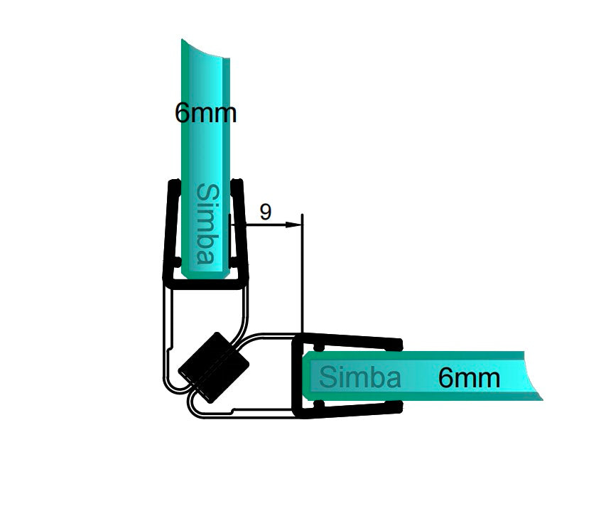 6mm Magnetic Seal Gap 22mm and 9mm SIM-0015