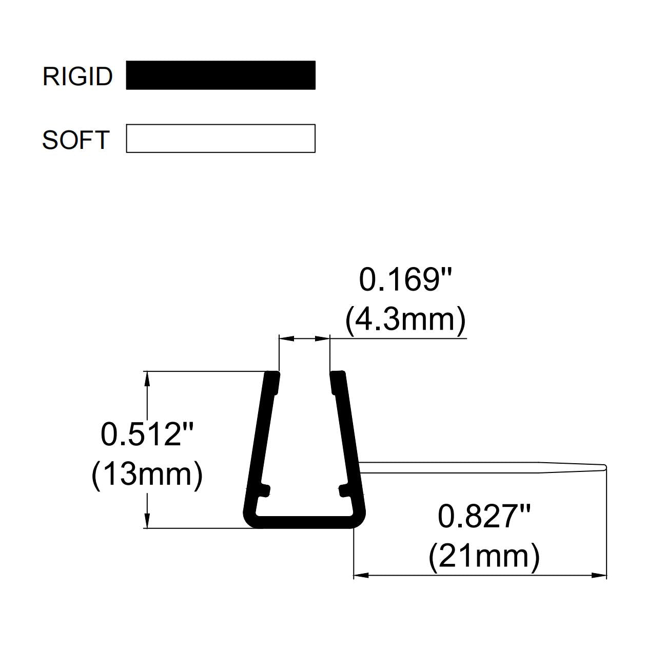 6mm Vertical Seal Gap 27-40mm SIM-0011