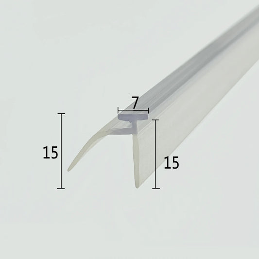 7mm T-Post "Double-Fin" Frame Seal - Wide-Base 15mm Depth VE03