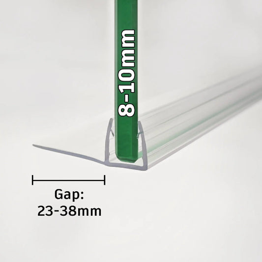 2 Metre Vertical F-Type Shower Screen Seal 8-10mm Glass F810S20