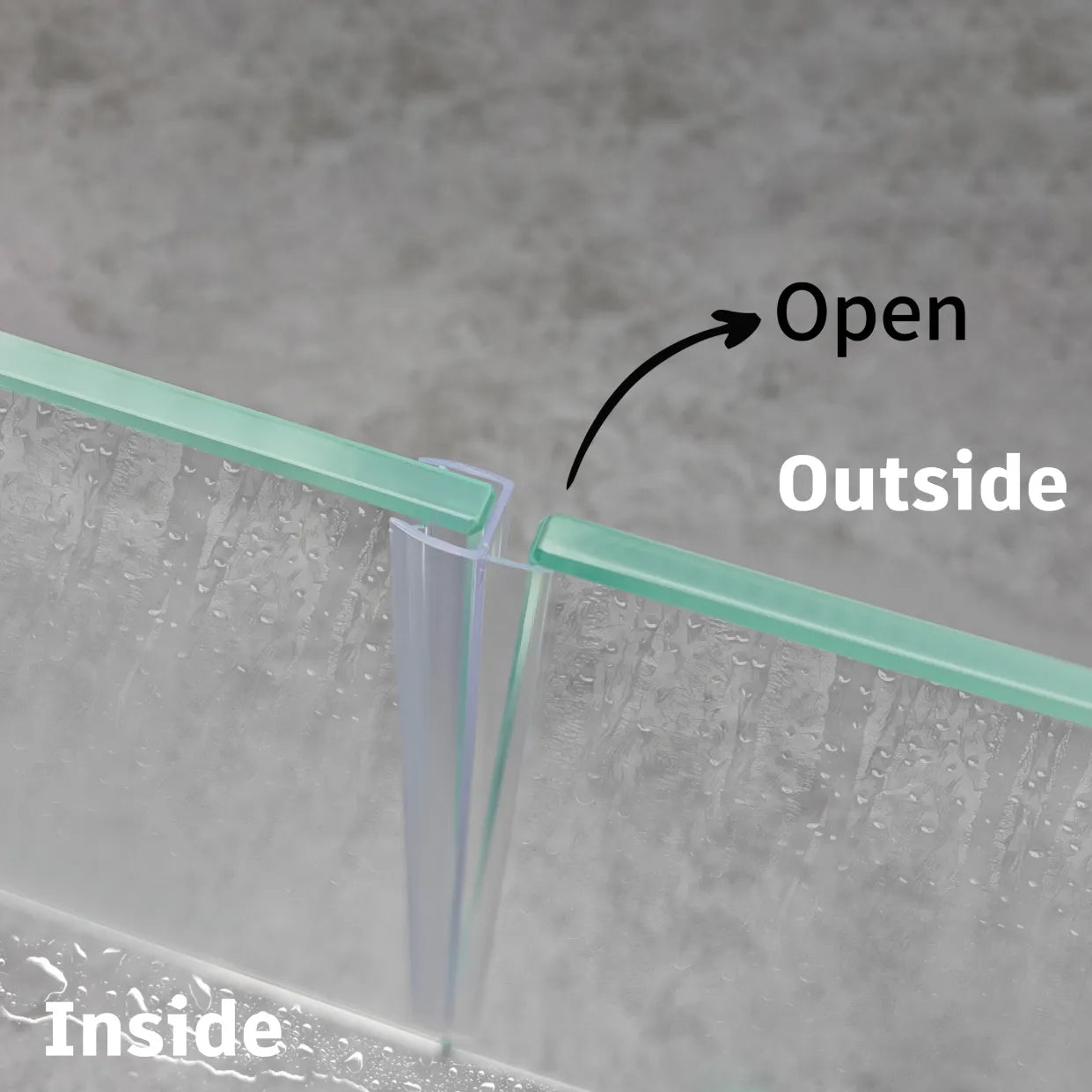 8mm-10mm Glass H Shape Seal Gap 3-6mm H810S8