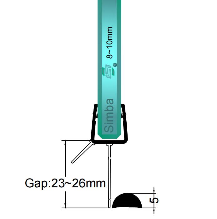 8mm-10mm Bottom Seal Gap 20-23mm V810S2023