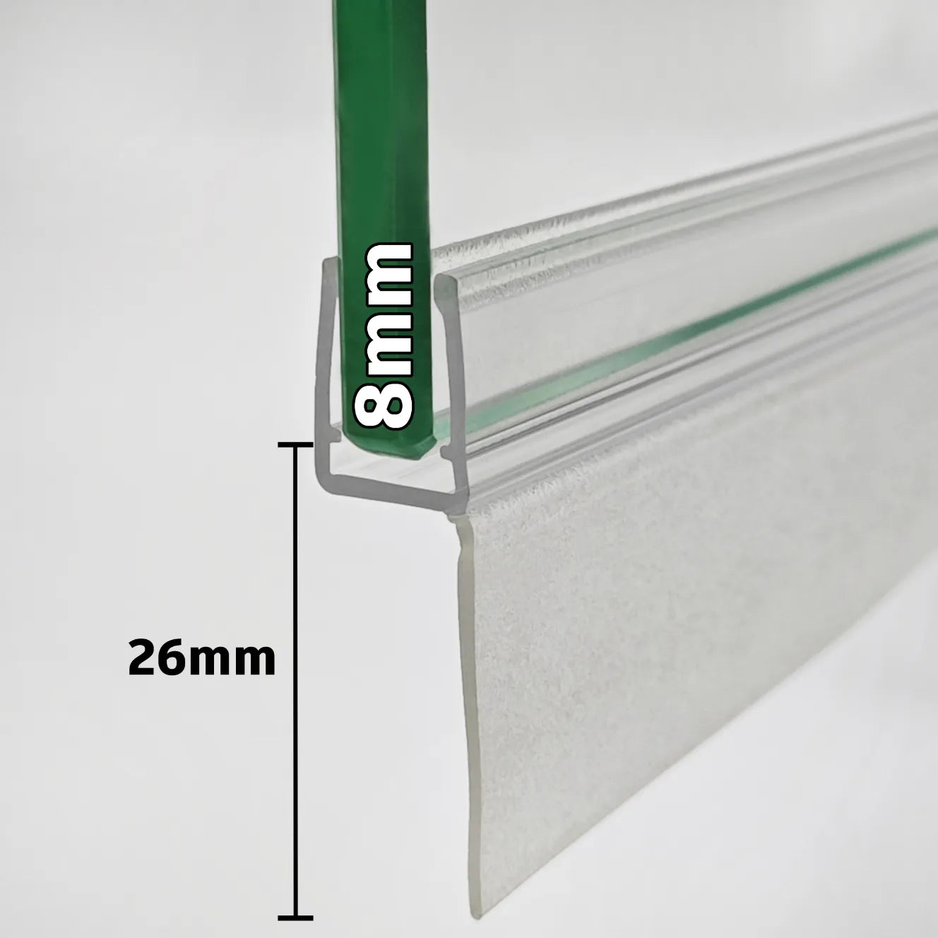 8mm Glass H Shape Seal Gap 5-21mm SIM-0013a