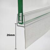 8mm Glass H Shape Seal Gap 5-21mm SIM-0013a