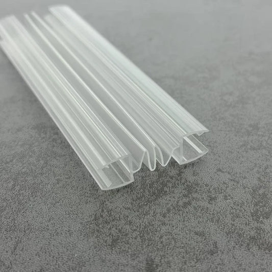 8mm Glass Two Panel Corner Shower Seal D08