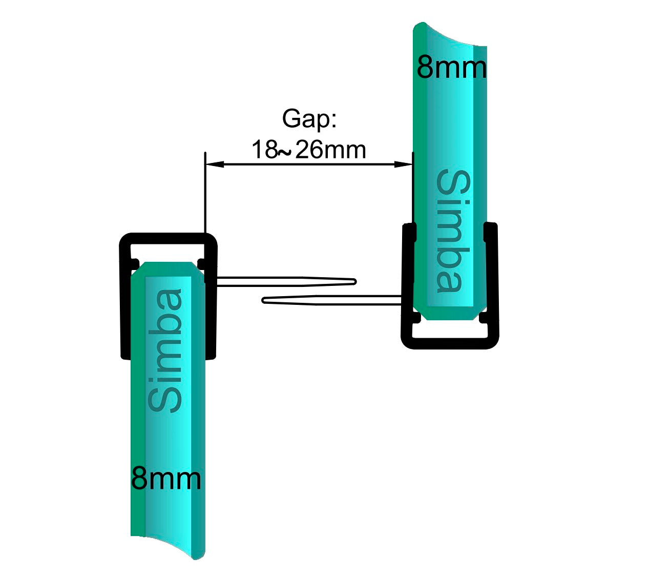 8mm Vertical Seal Gap 18-26mm SIM-0010a