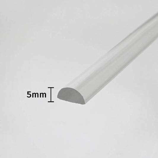 Clear shower threshold seal strip D510 for shower trays