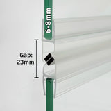 DD42 Magnetic Seal – Fits 6–8mm Glass, 9mm/23mm Gap