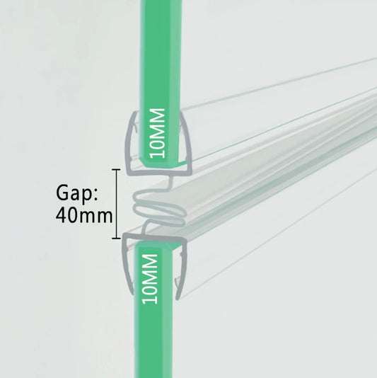 Double Shower Door Seal Strip For 10mm Glass D010