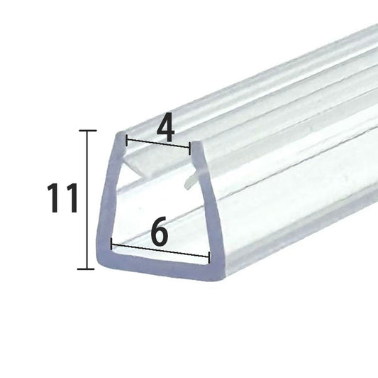 U-Shape Shower Screen Edge Protector VH456 | 4-6mm Frameless Glass Seal