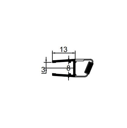 Fits 6-8mm Glass Magnetic Seal DD44, 23mm/24mm Gap