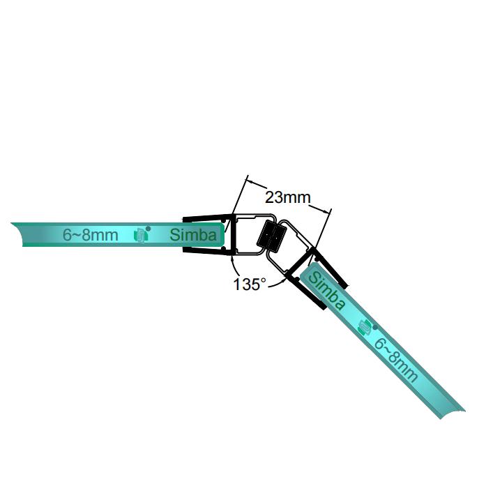 Fits 6-8mm Glass Magnetic Seal DD44, 23mm/24mm Gap