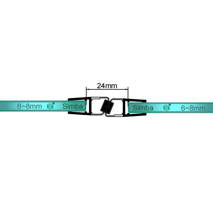 Fits 6-8mm Glass Magnetic Seal DD44, 23mm/24mm Gap