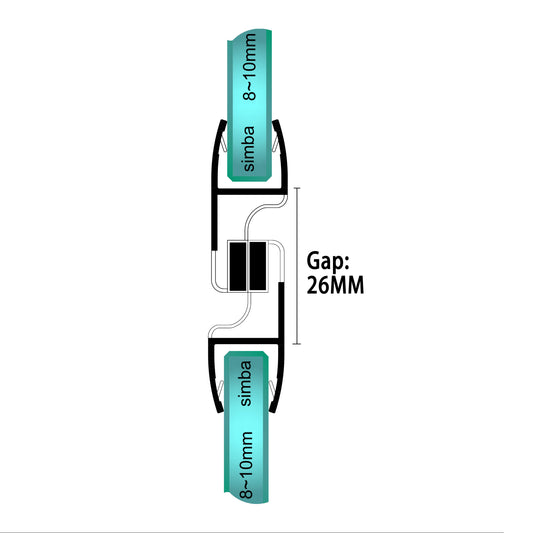 Magnetic Seal 8-10mm Glass MF810