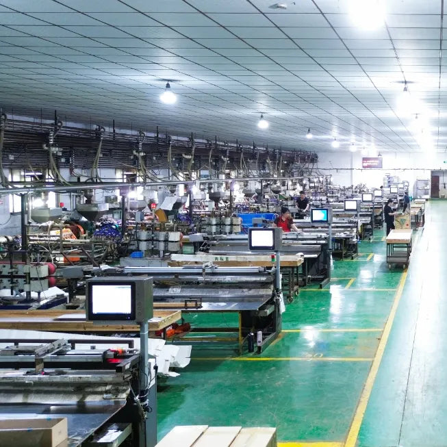 A view of SIMBA's factory floor specialising in the production of shower door seals.