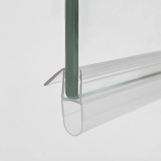 Shower Door Vertical Bubble Seal & Fin 4-6mm Glass Gap 15mm DA456S15