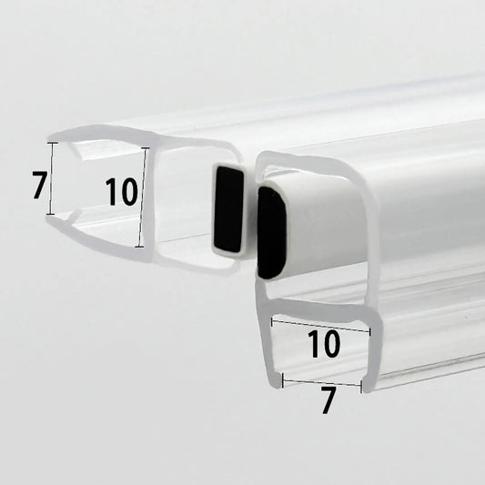 MD810090 magnetic shower door seal for 8mm to 10mm glass