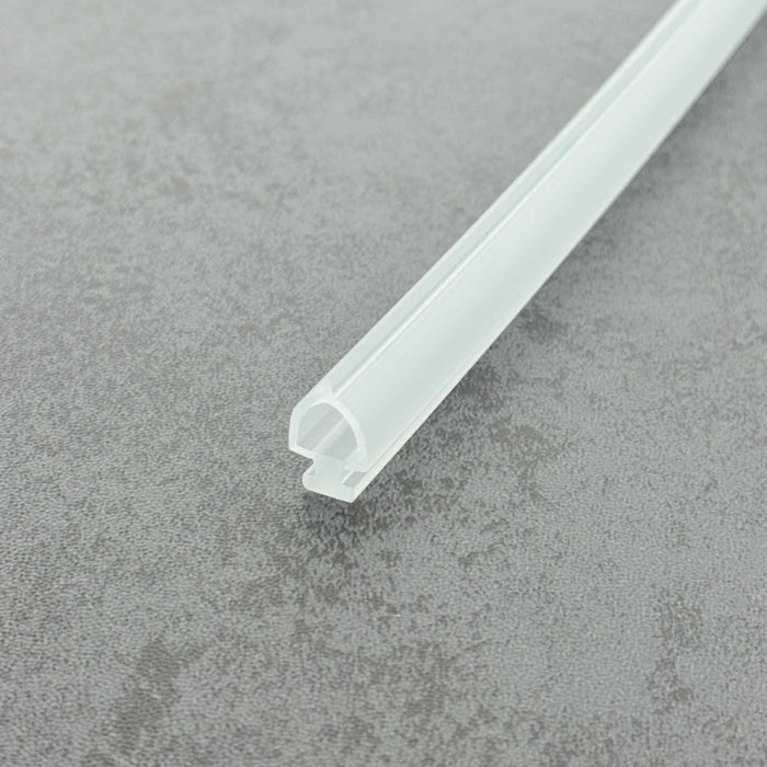 Vertical Side Shower Door Translucent Vinyl Bulb Seal BU003