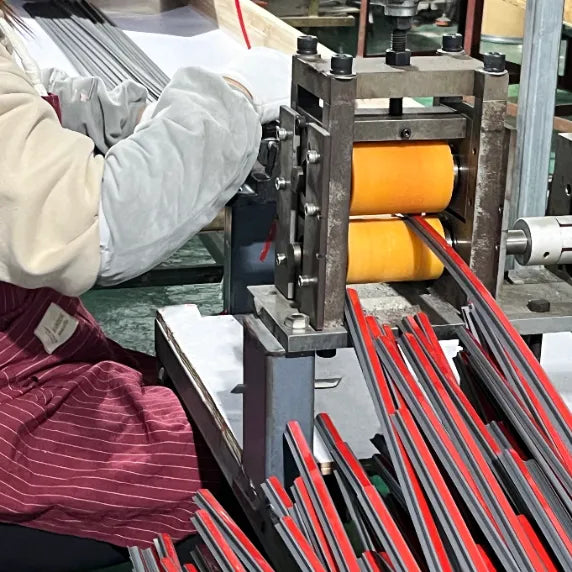 Extrusion moulding process for shower door seals