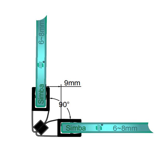 DD42 Magnetic Seal – Fits 6–8mm Glass, 9mm/23mm Gap