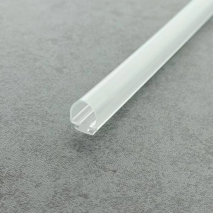 Close-up of VD002 track-in bubble seal for framed shower door channels