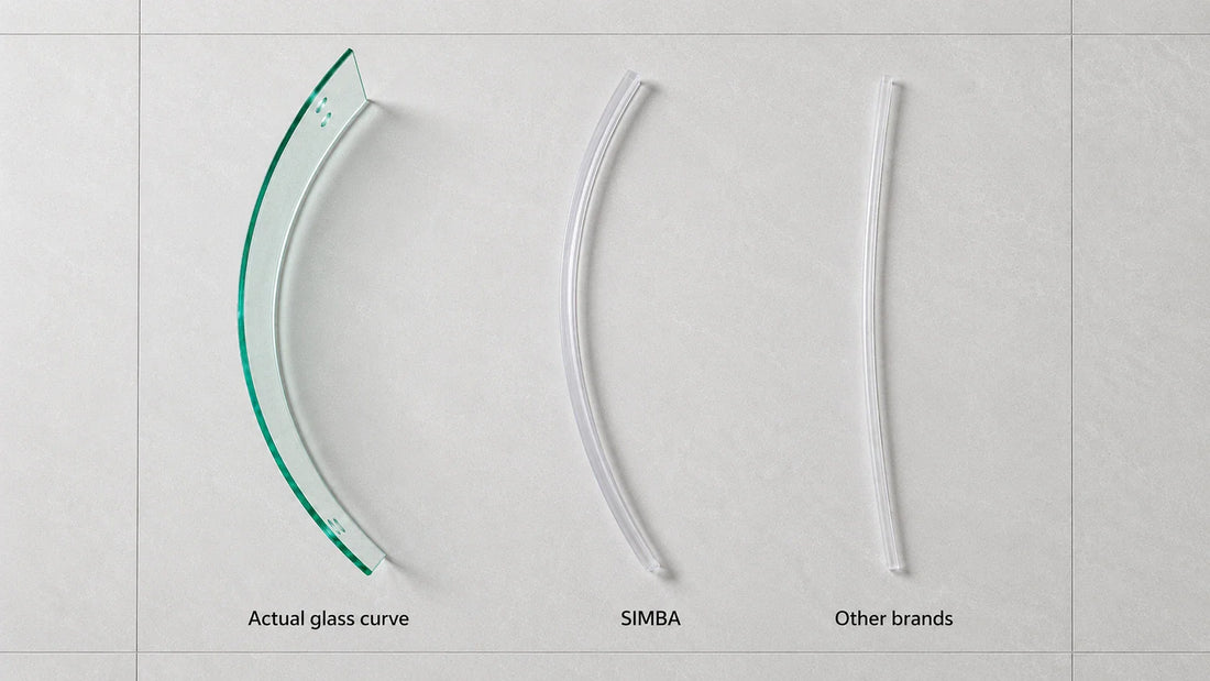Why Straight Shower Door Seals Don’t Work on Curved Glass Doors