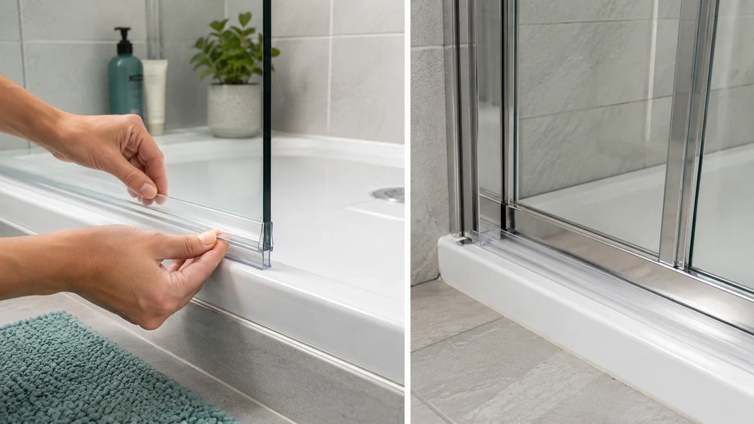 Fitting clear seals to framed and frameless shower doors