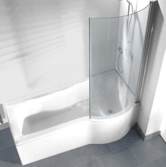 p shaped shower screen rubber seal used on curved glass door