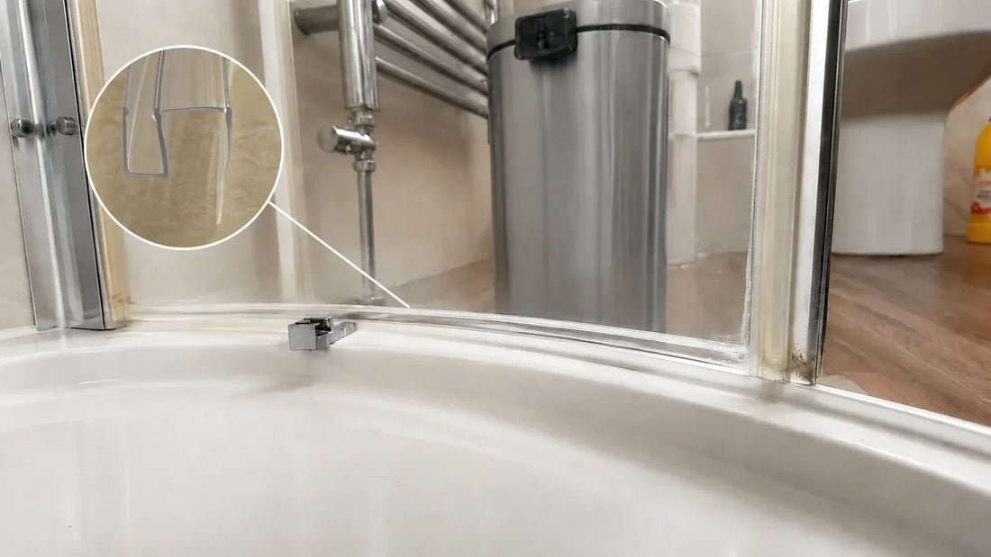 What to Do When Shower Door Rollers or Brackets Block the Bottom Seal