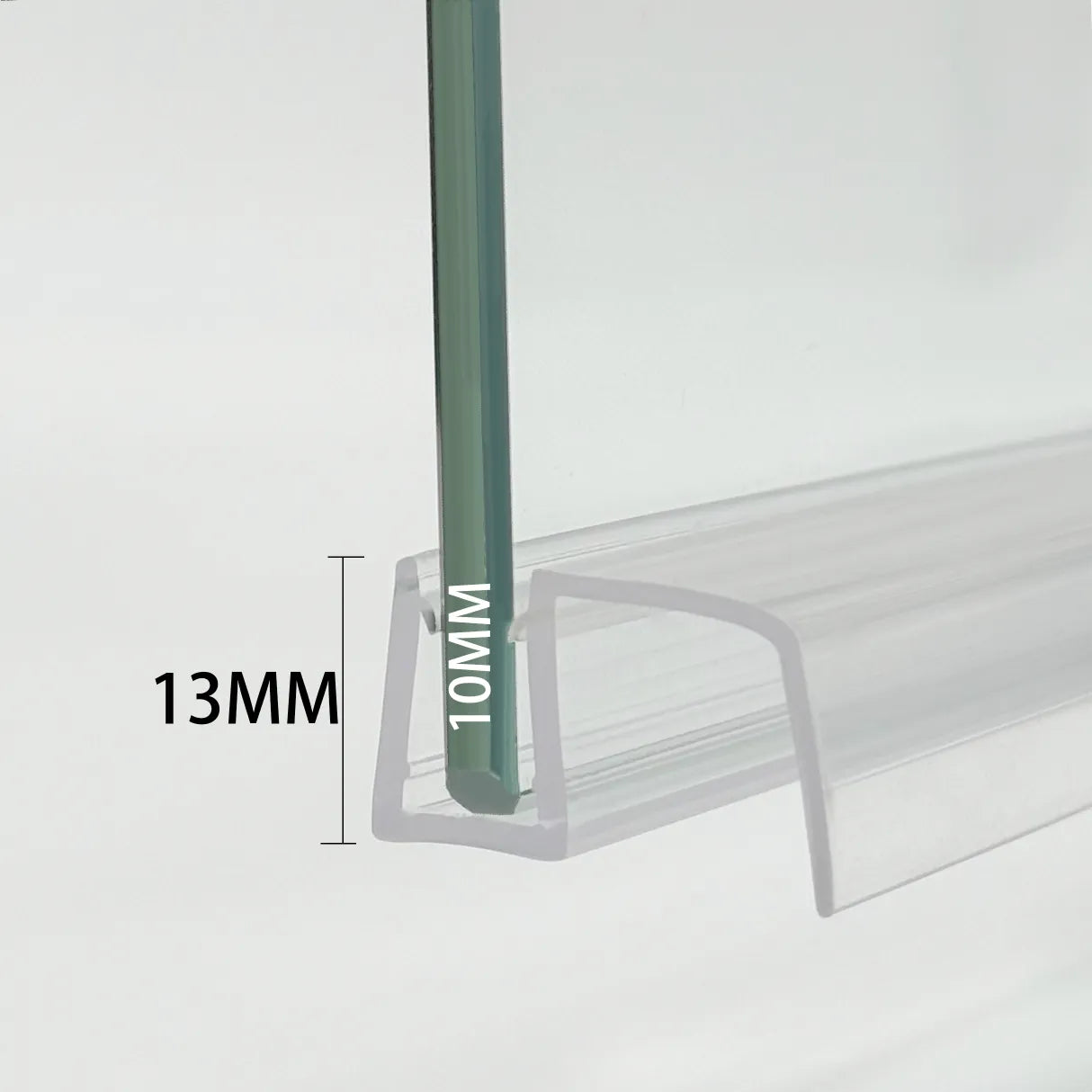 10mm Glass Gapless Bottom Shower Screen Seal S10DTL